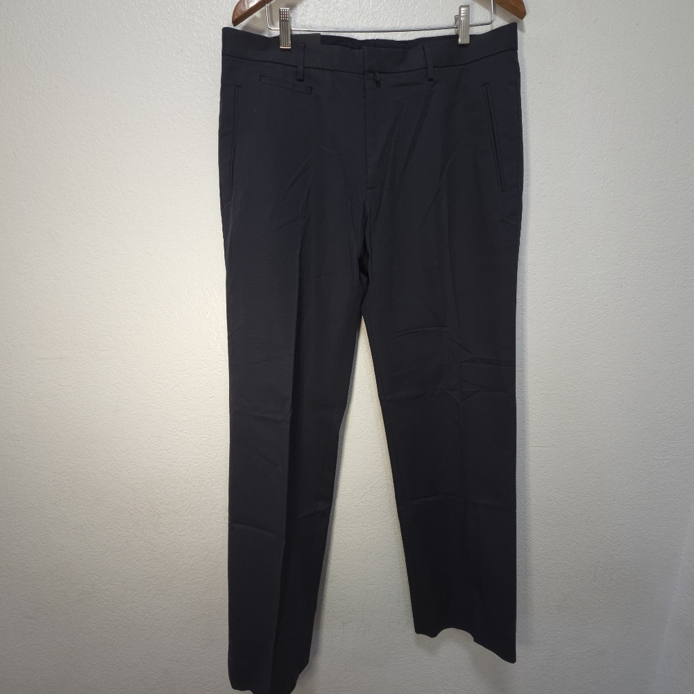 Banana Republic Tailored Slim Fit Navy Blue Size 35x32 Mens Dress Pant NWT